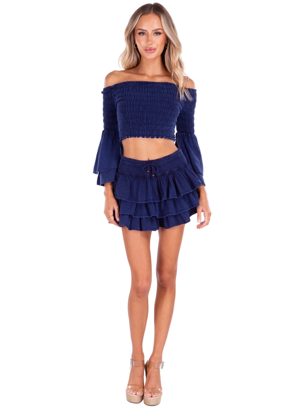 'Dahlia' Ruffle Mini Skirt
