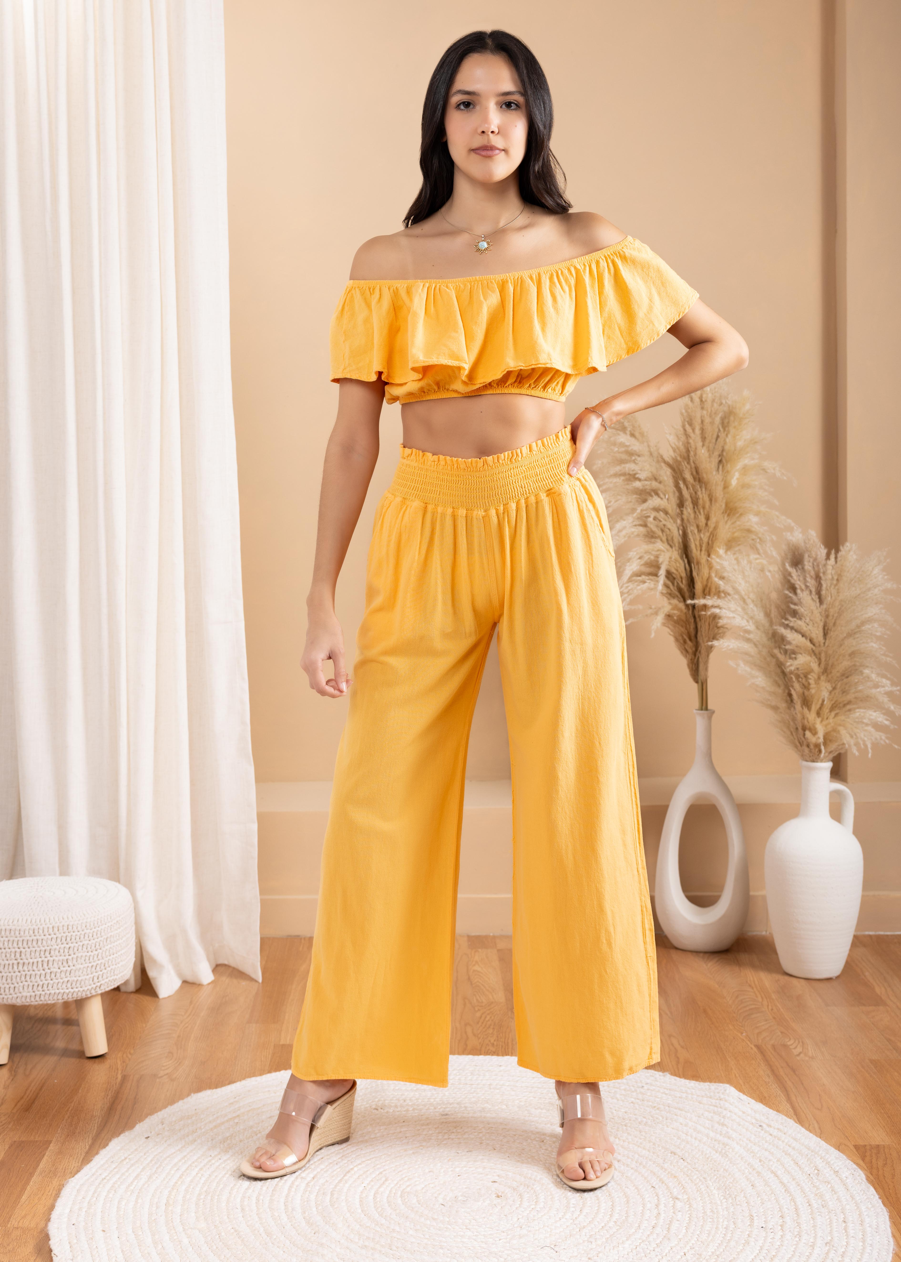 'Ximena' Wide Leg Pants