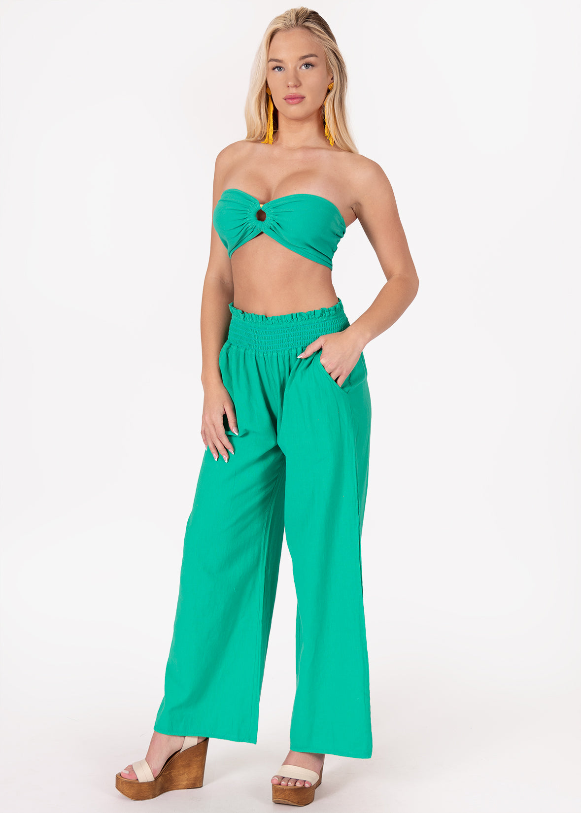 'Abby' Strapless Crop Top