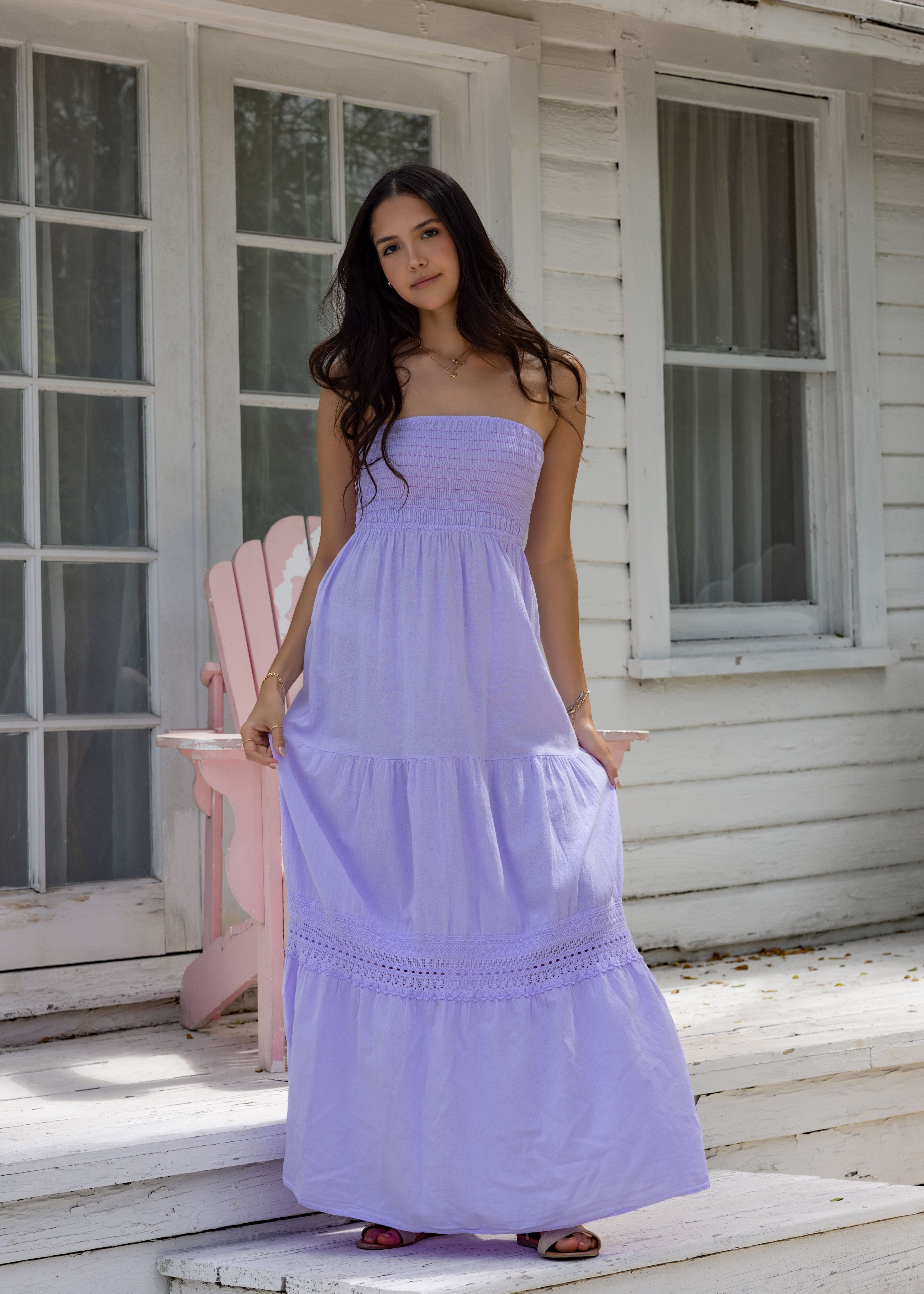 'Bliss' Strapless Maxi Dress