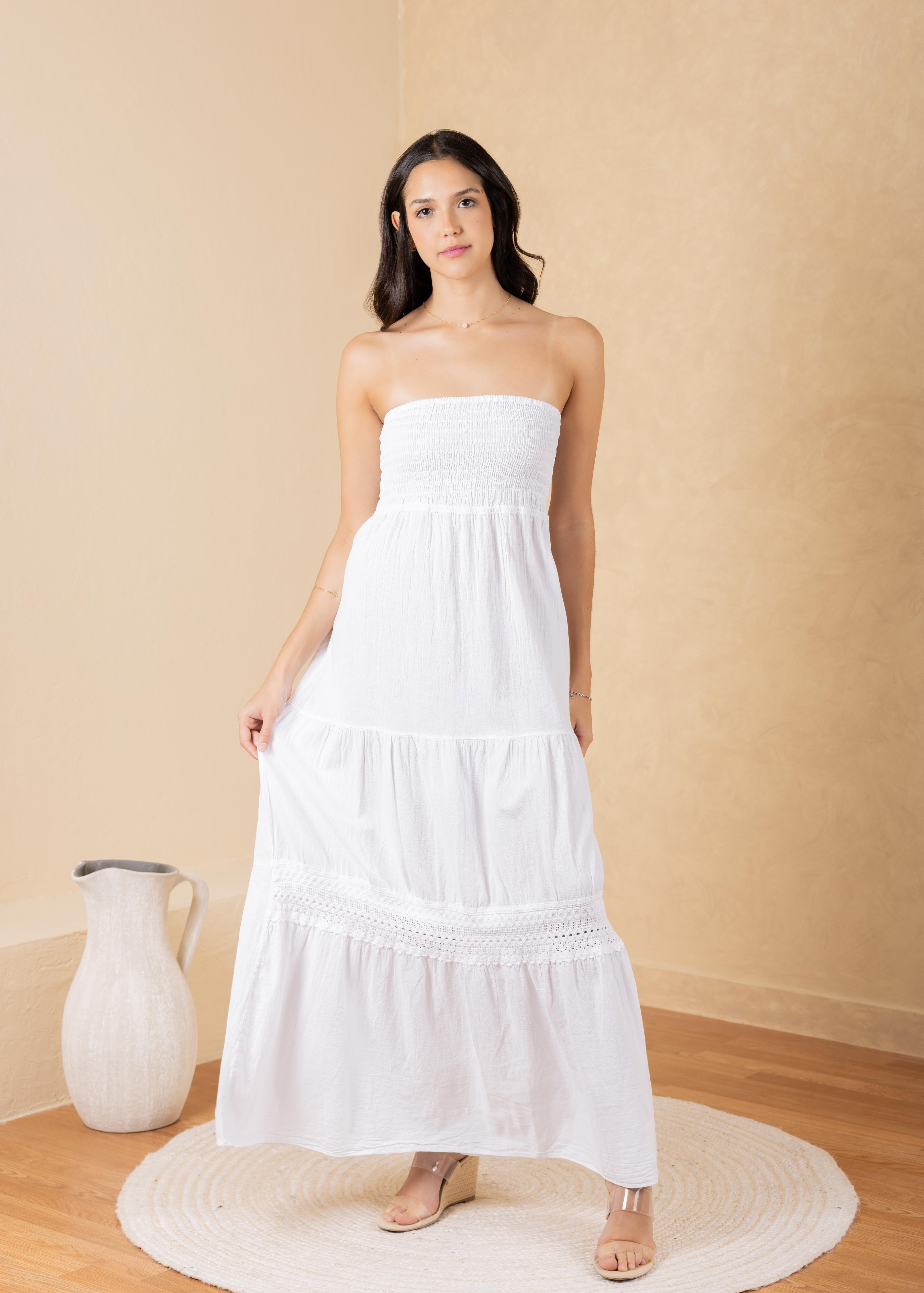 'Bliss' Strapless Maxi Dress