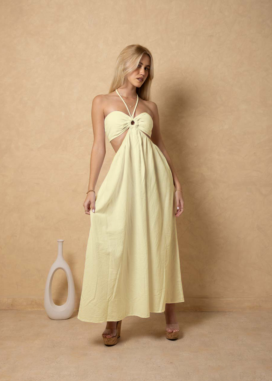 'Flavia' Cutout Maxi Dress